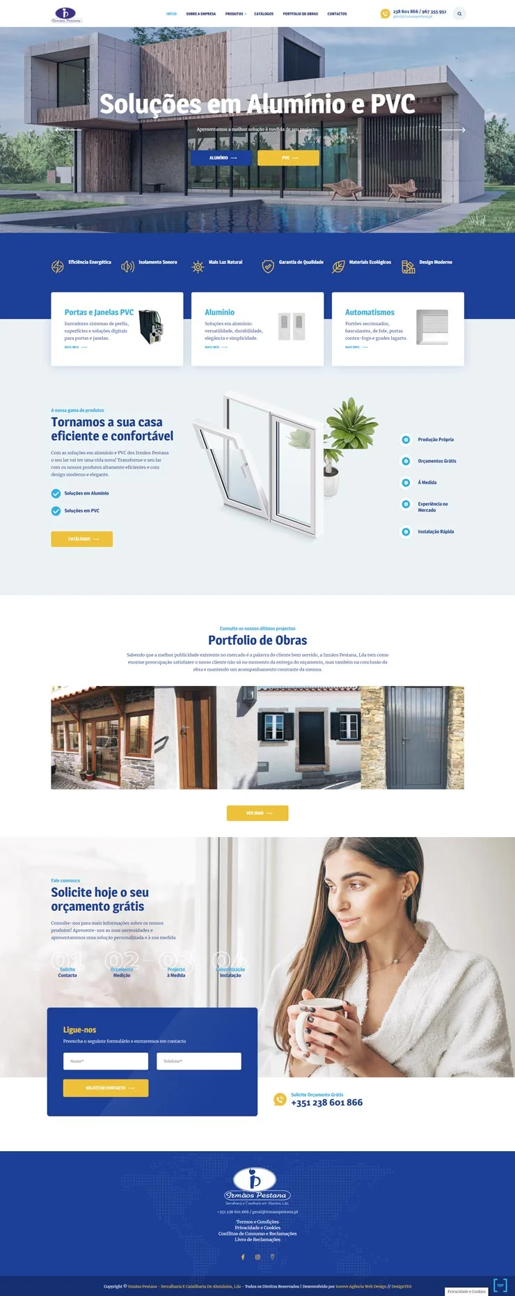 Website institucional com identidade visual